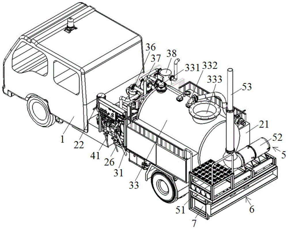 一种用于清洗航空燃油供应系统的作业车的制作方法