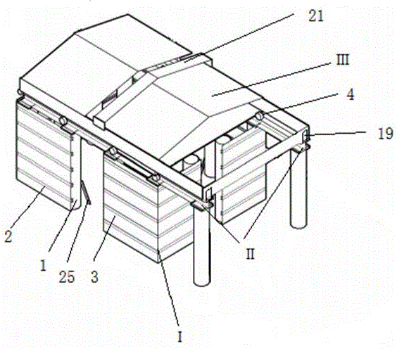 一种带有活动屋顶的预制节段梁室内厂房结构的制作方法