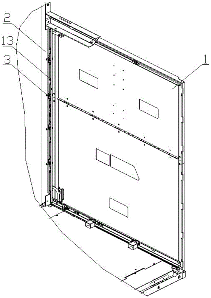 一种开关柜的三边门锁结构的制作方法
