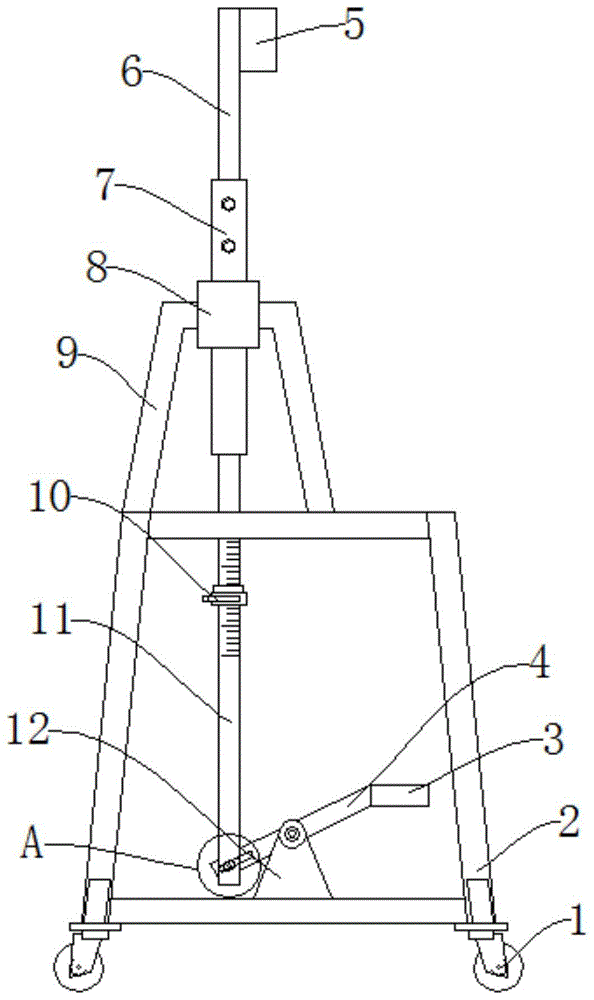 一种可调装饰吊顶用支架的制作方法