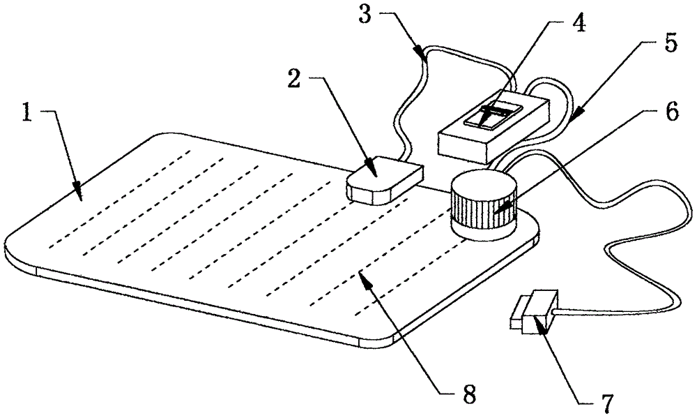 一种碳晶电热桌垫快速发热装置的制作方法