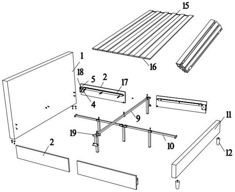 新型组装式床架的制作方法
