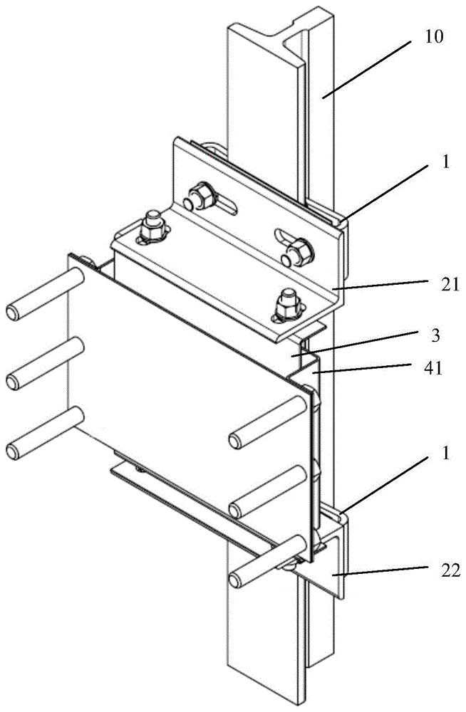 一种带圆台限位的隔振导轨支架装置的制作方法