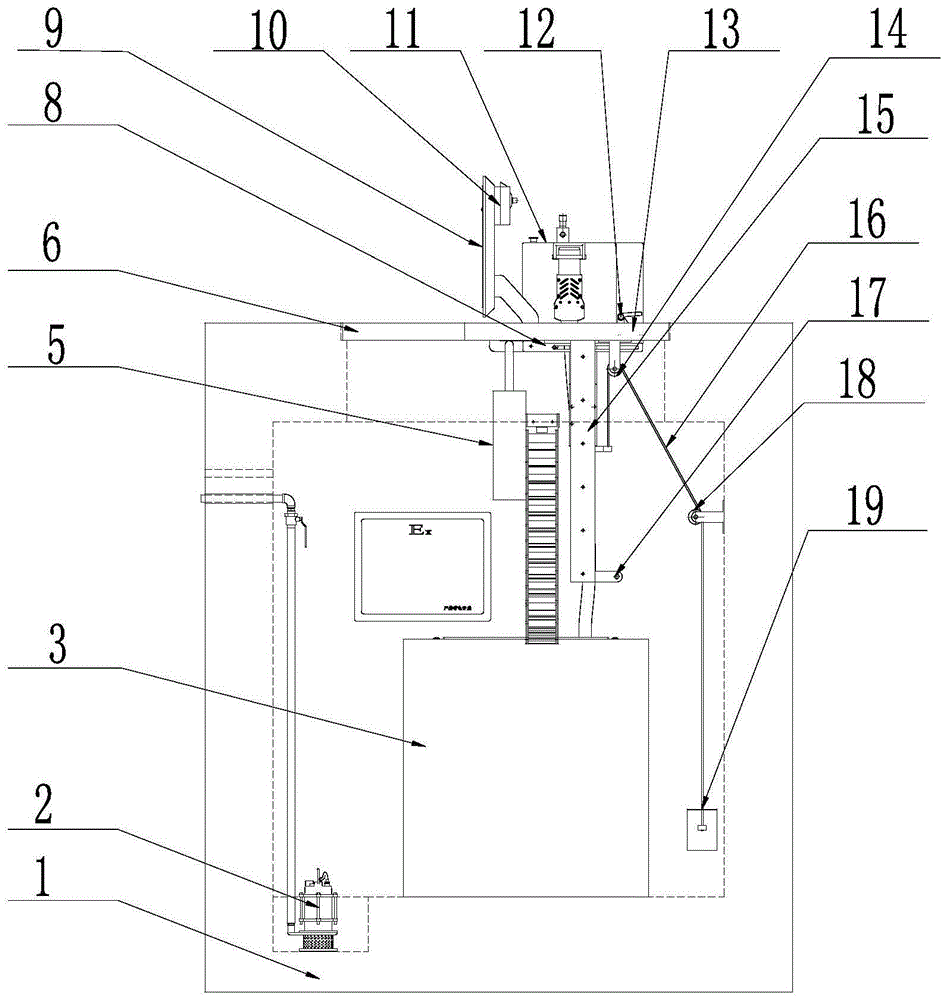 航空勤务翻盖升降地井的制作方法