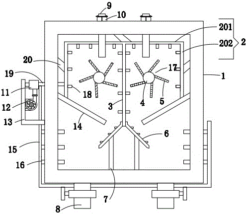 一种材料加工用烘干处理装置的制作方法