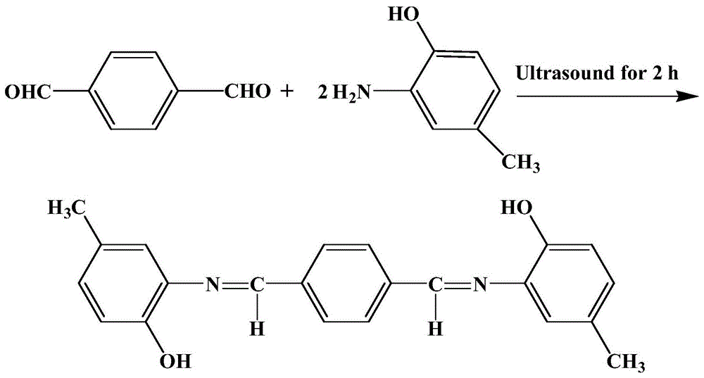 一种对苯二甲醛缩2-氨基-4-甲基苯酚席夫碱单晶的制备方法与流程