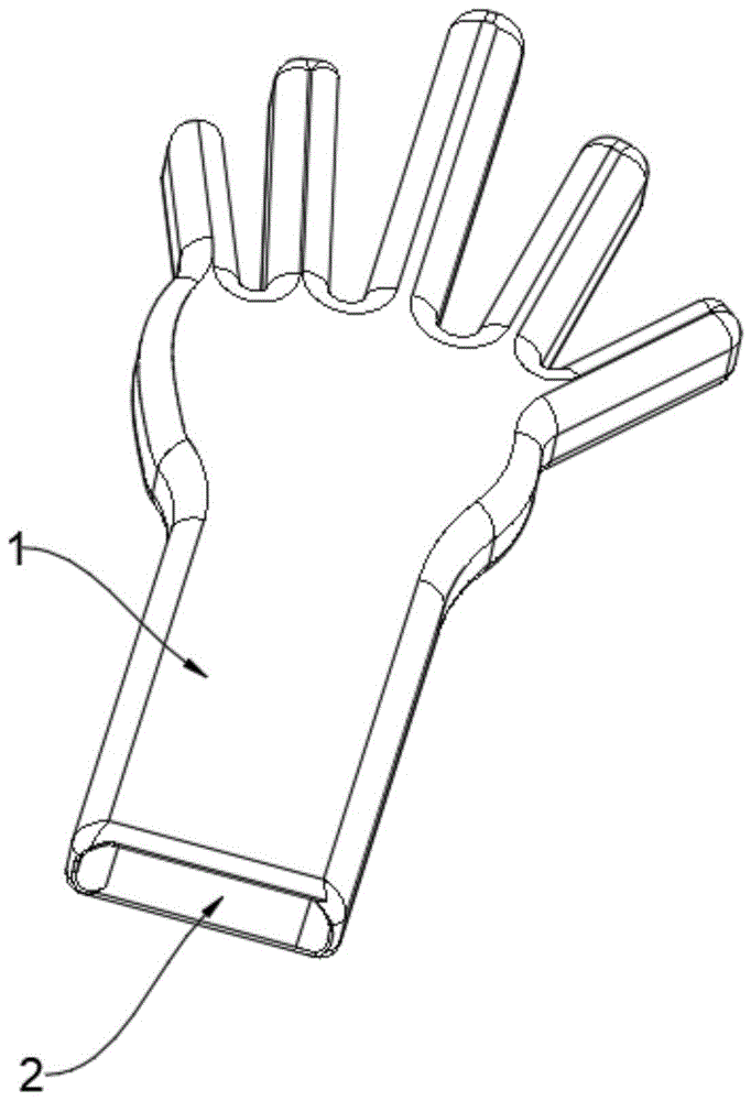 一种肩关节镜专用手套的制作方法