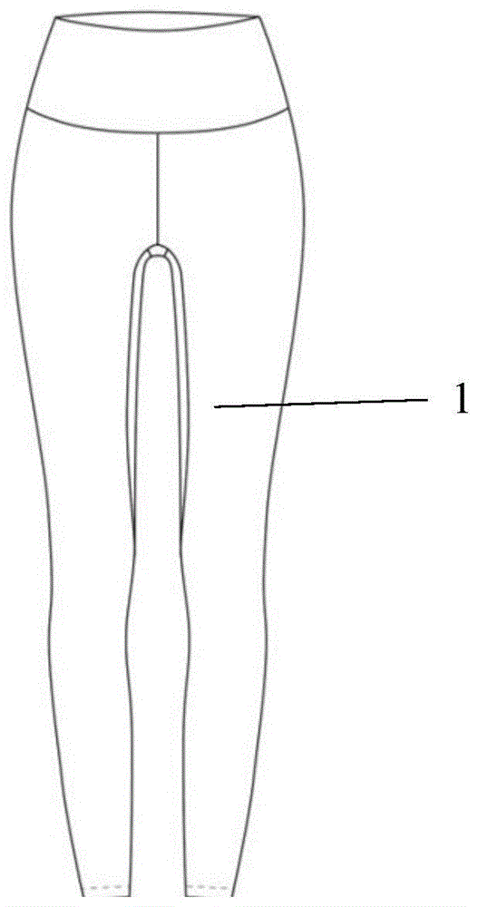 一种提臀四面弹瑜伽裤的制作方法