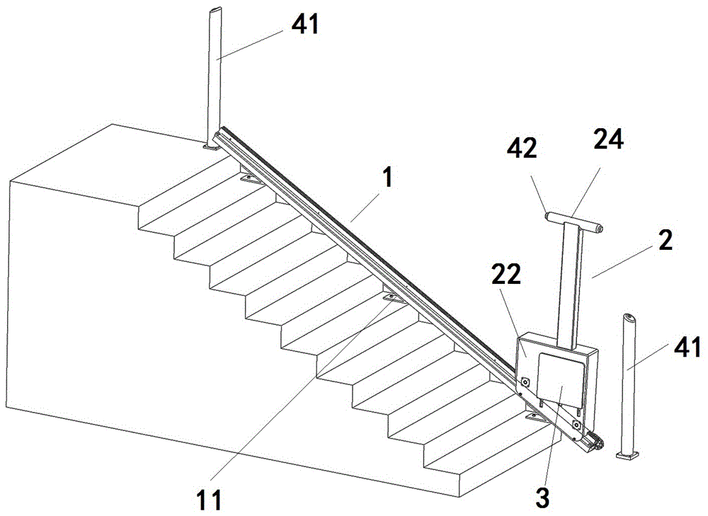 一种楼道升降系统及楼道升降机的制作方法