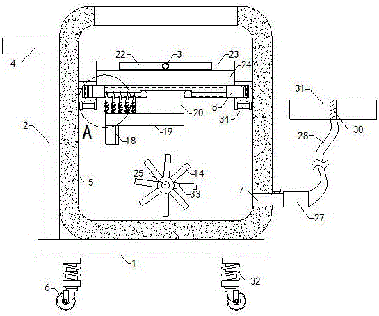 一种环保型市政公路隔离栏维护擦拭辅助设备的制作方法