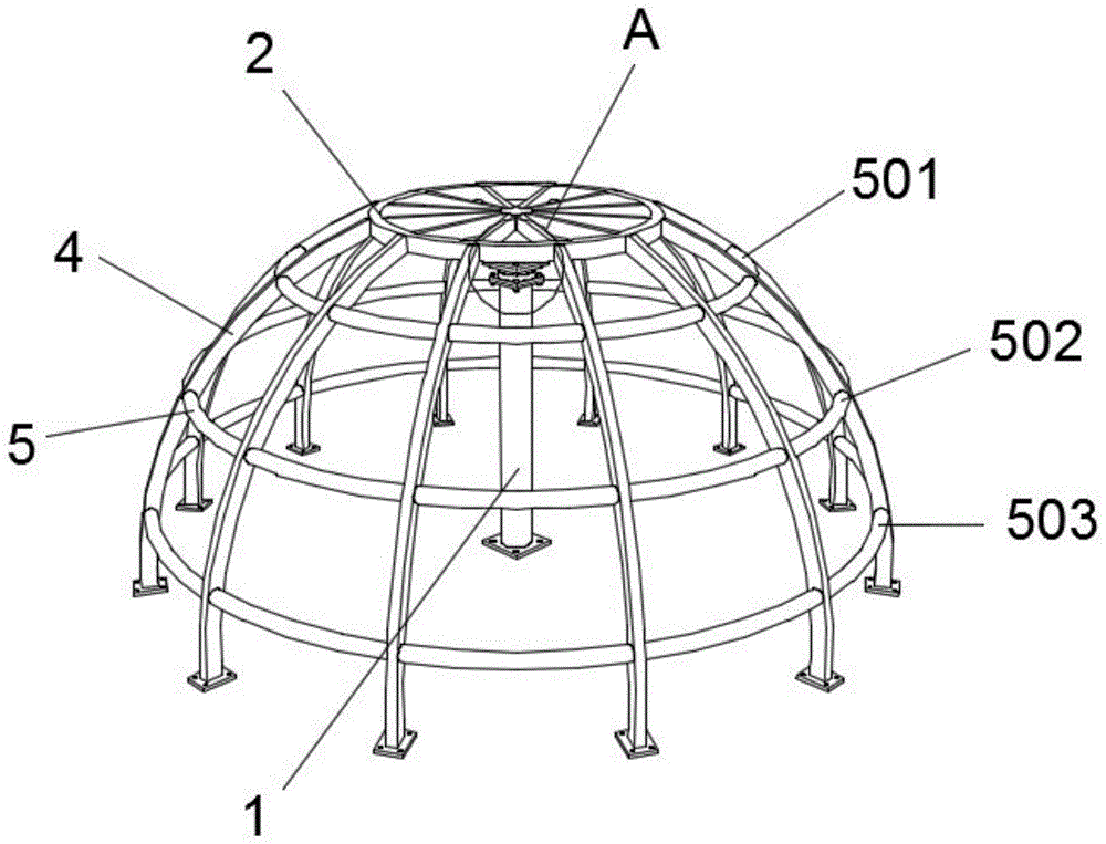 一种钢结构建筑抗震球形网架结构的制作方法