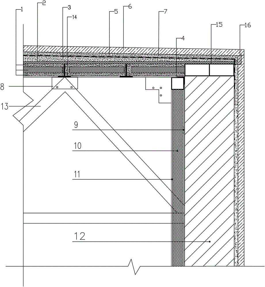 老旧锅炉房屋节能改造设计屋面板及墙体的制作方法