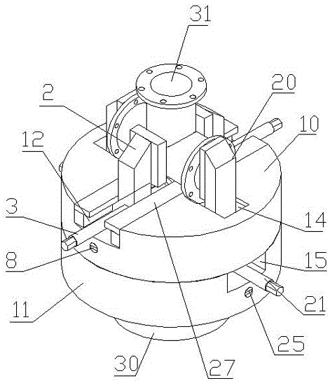 一种定心车阀体中法兰夹具的制作方法