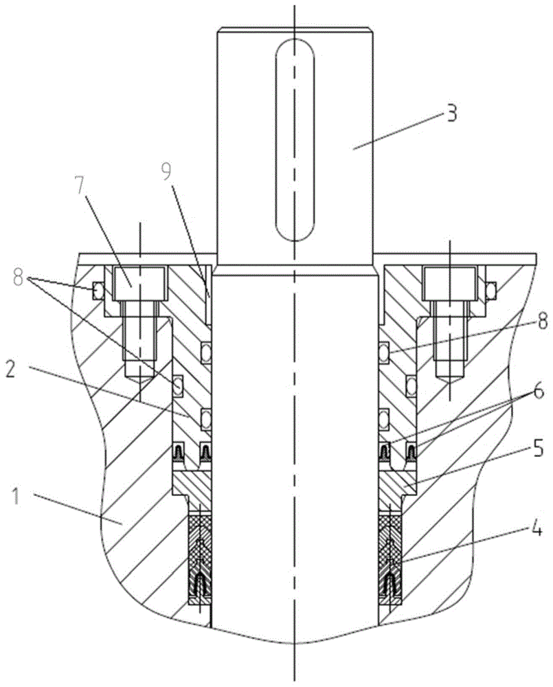 一种水下球阀阀杆组合密封结构的制作方法
