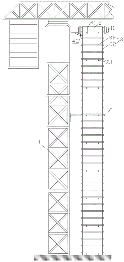 墙面施工用垂梯的制作方法