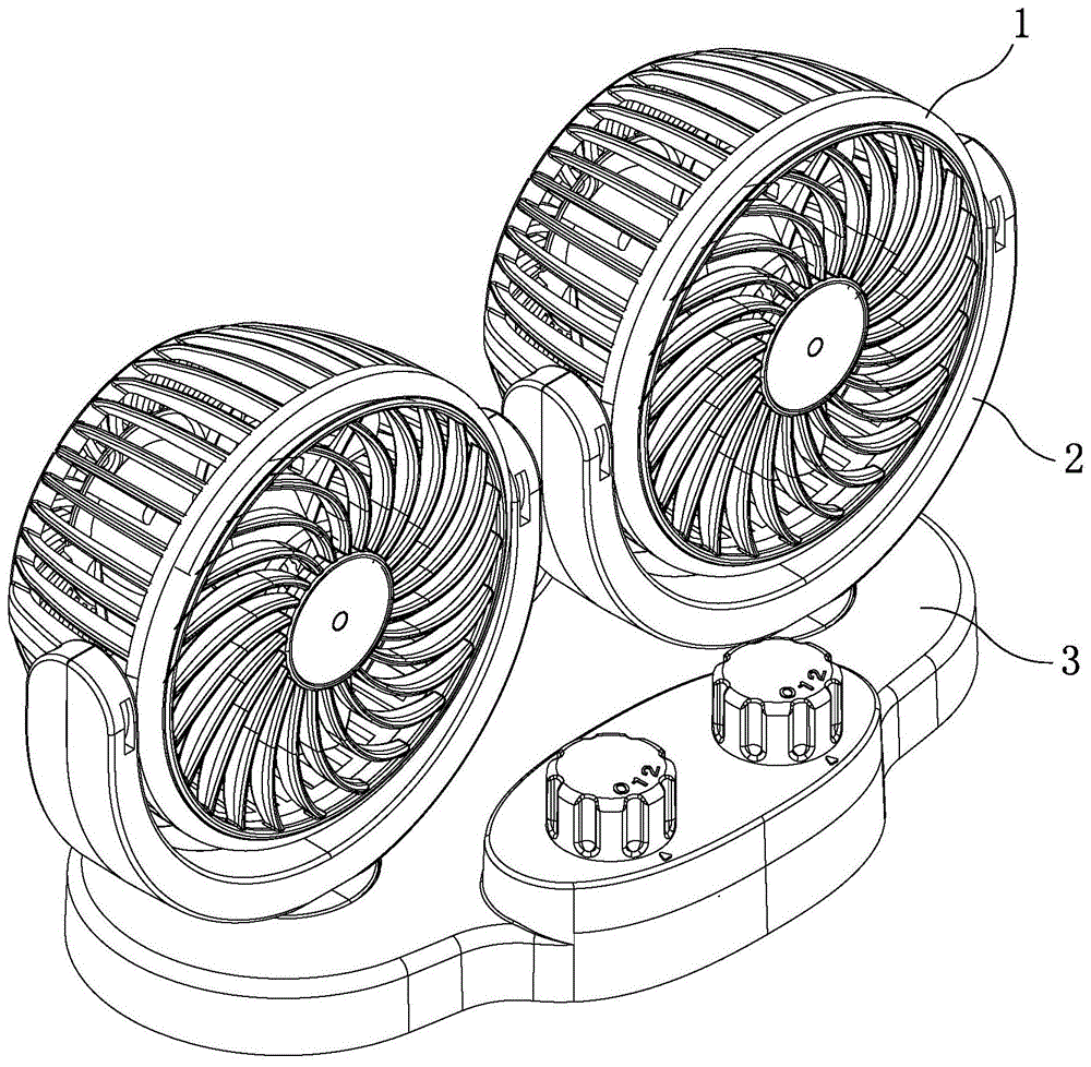 风扇底座的旋转结构的制作方法