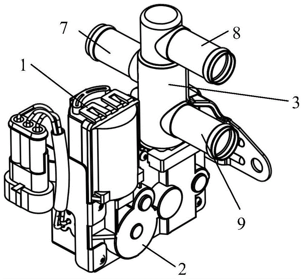 一种阀口开度可控的三通电子水阀的制作方法