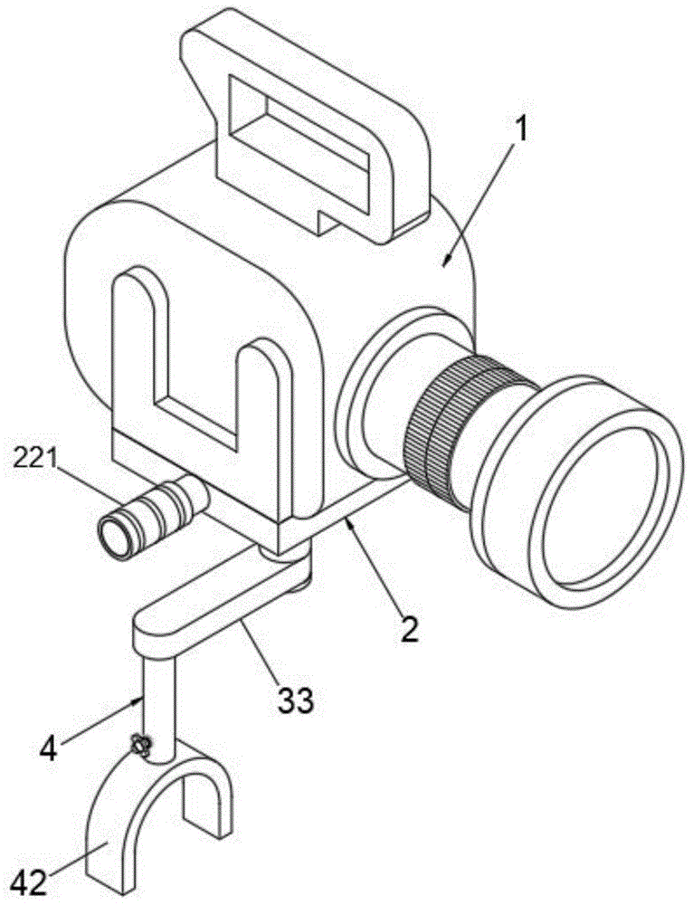一种带托手结构的摄像机的制作方法