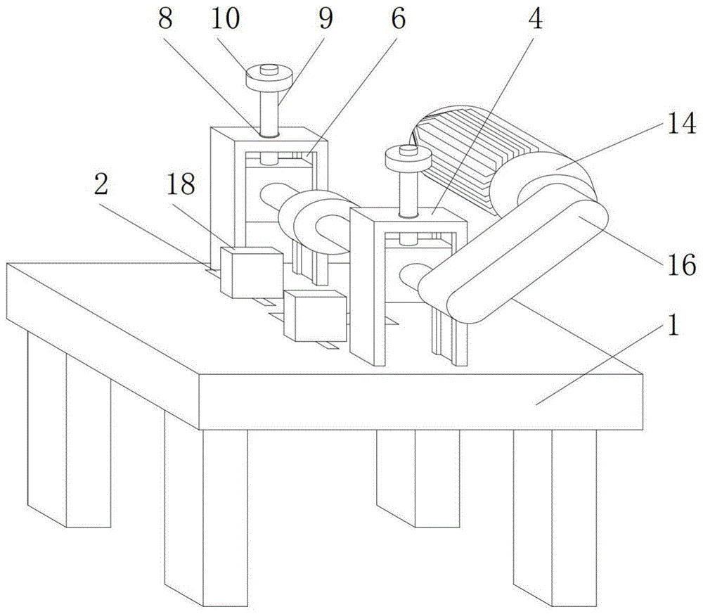 一种防止模具胚体移动的模具开槽装置的制作方法