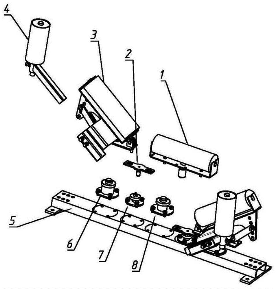 带式输送机可调角自动调偏托辊的制作方法