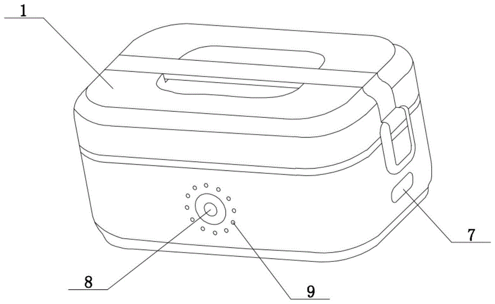一种利用电池进行加热的饭盒的制作方法