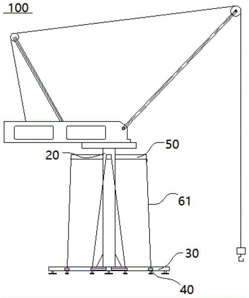 多向拉带式起重机塔身稳定系统的制作方法