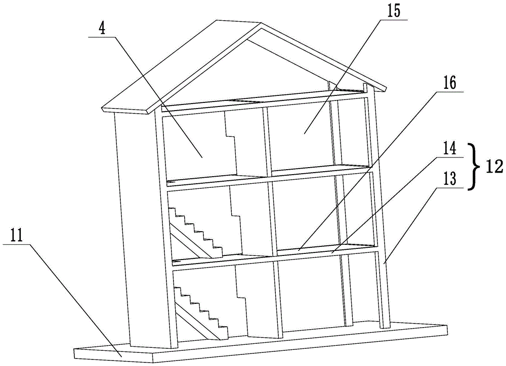 一种钢管砼密柱装配式建筑结构及其建筑物的制作方法