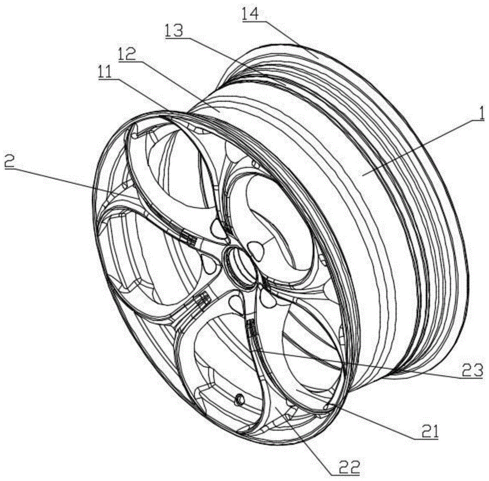 一种降低风阻的轮毂的制作方法