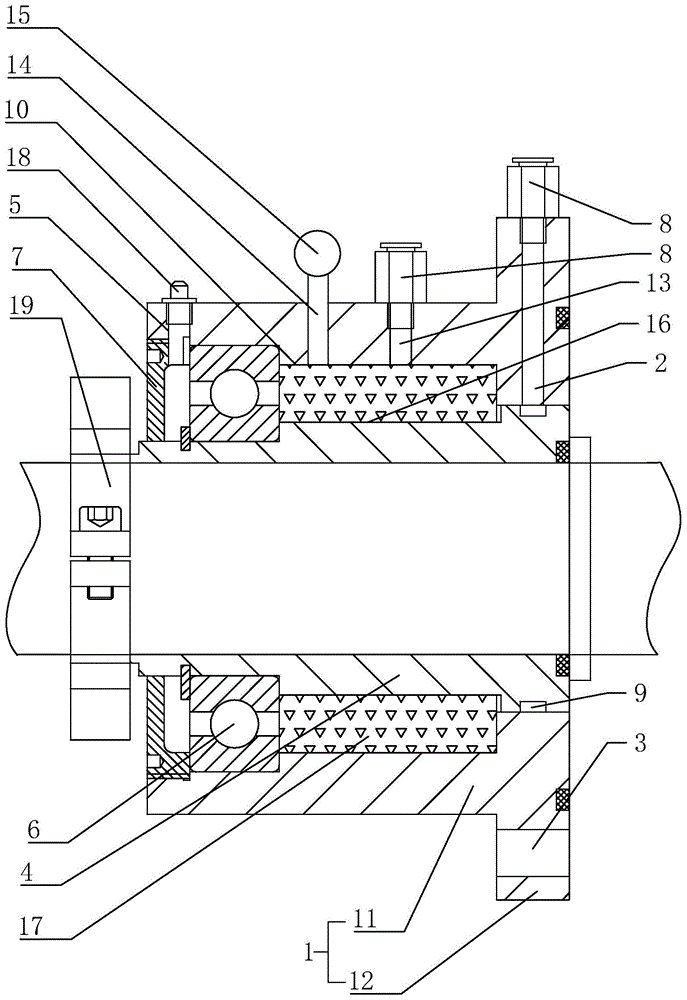 闭式循环传动件轴密封结构的制作方法