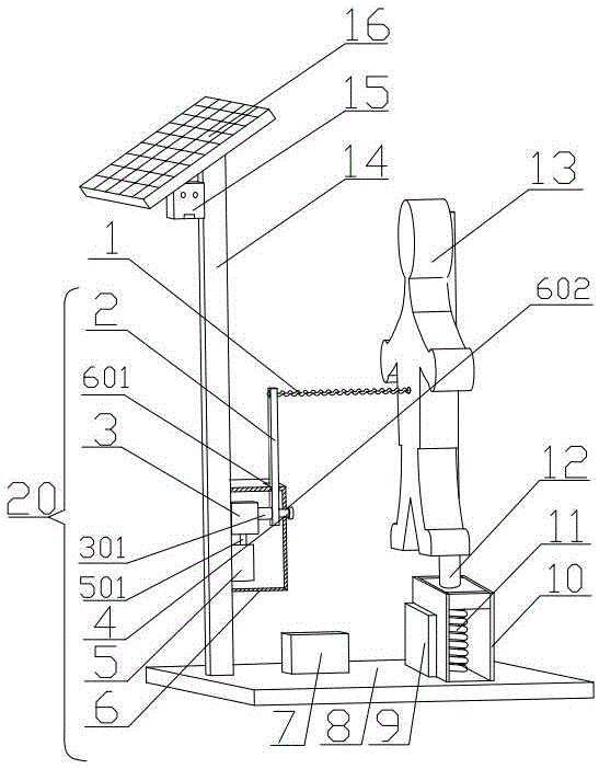 一种仿真人驱鸟器的制作方法