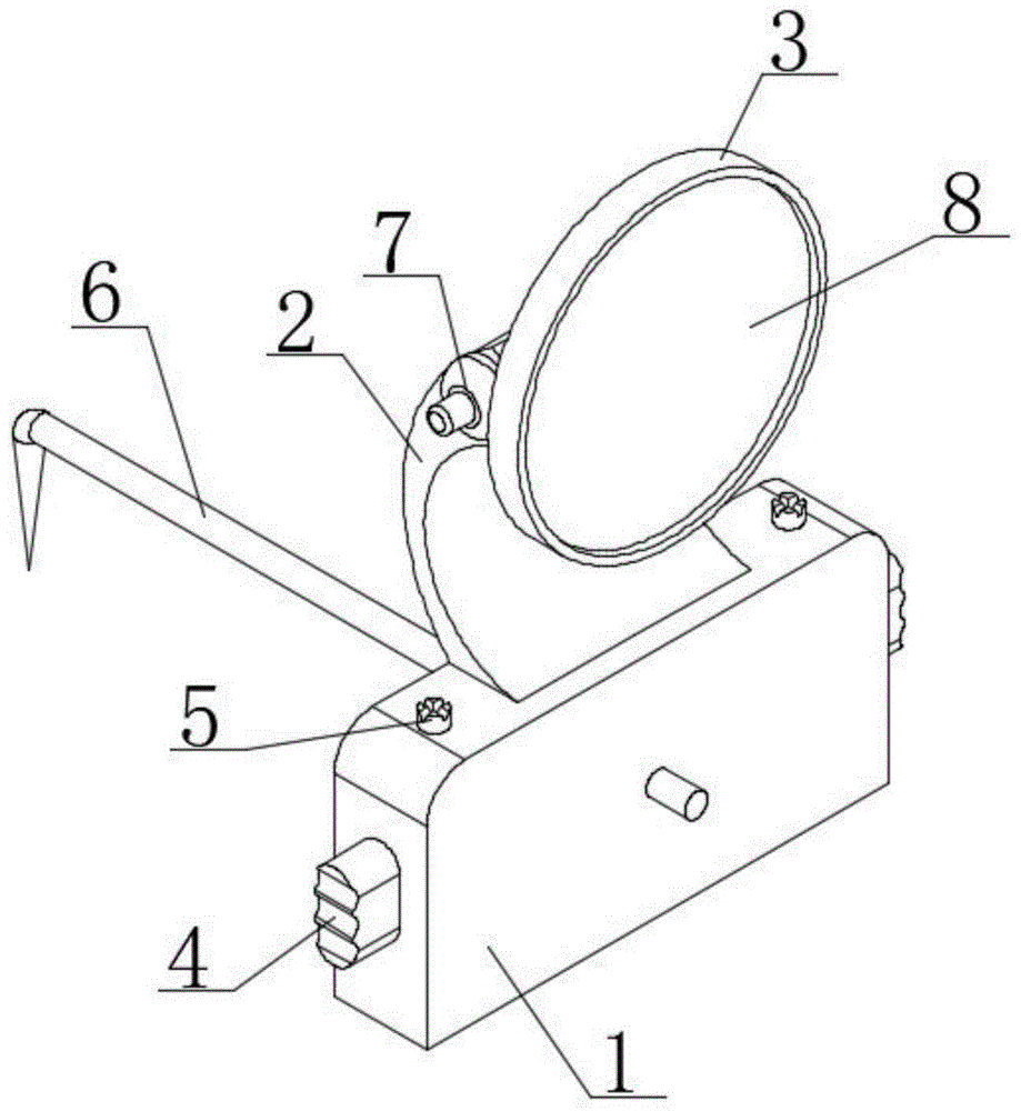 拉伸法测金属丝杨氏模量反光镜支架的制作方法