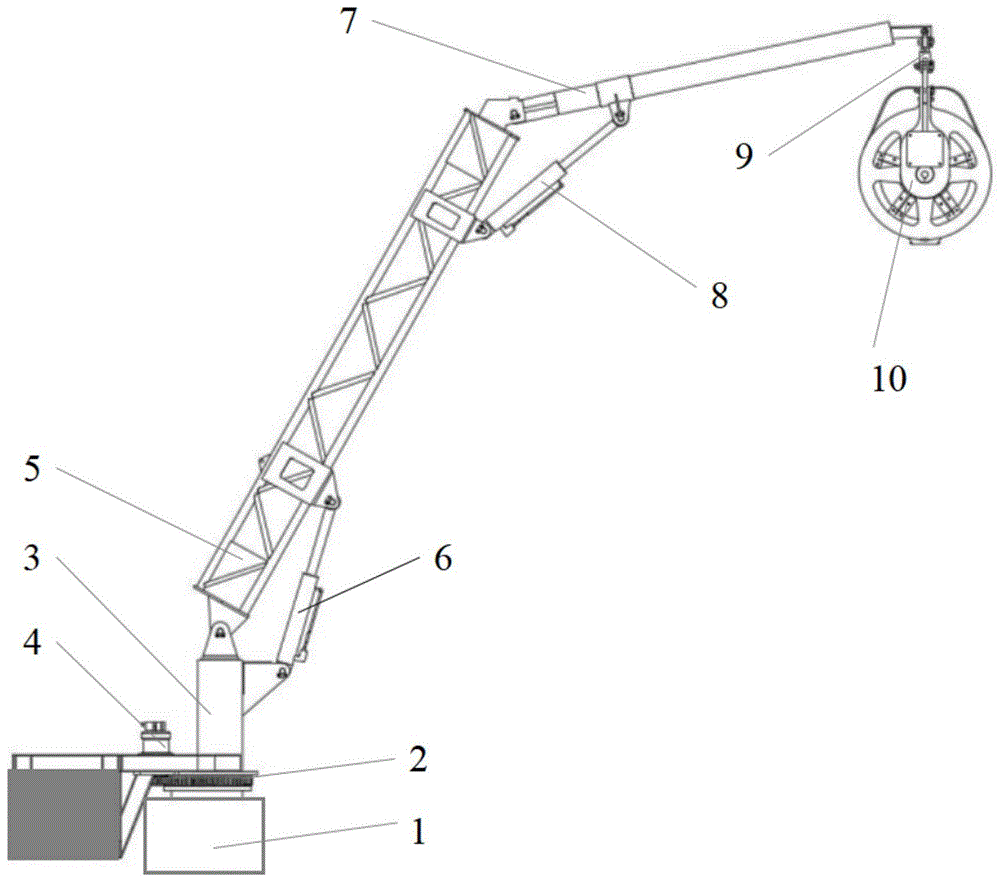 一种回转吊臂挂式起网动力滑车的制作方法