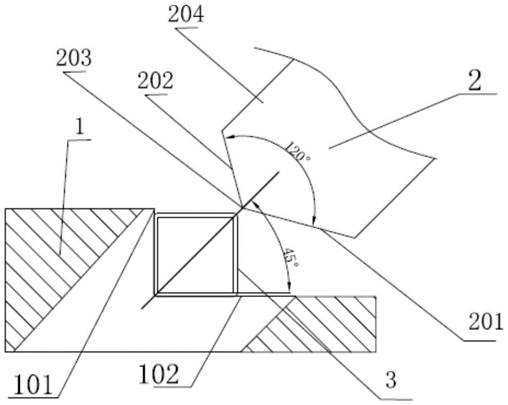 方便对刃的金属矩形管冲裁机的制作方法