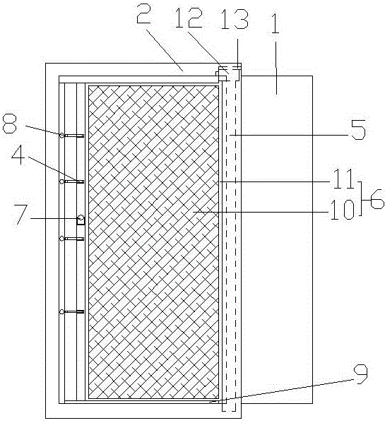 一种连接有纱门的钢甲门的制作方法