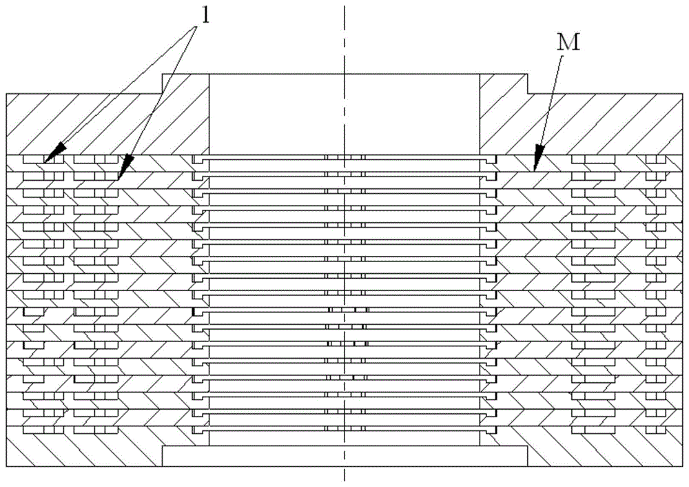 一种带导向套筒的调节阀迷宫盘片组合结构的制作方法