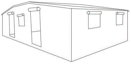 一种军用方舱驻车扩展用帐篷的制作方法
