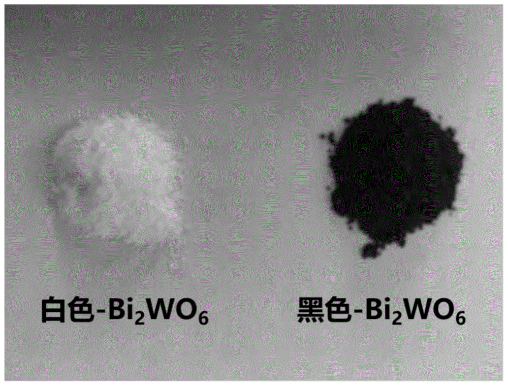 一种黑色钨酸铋光催化剂及制备方法和应用与流程