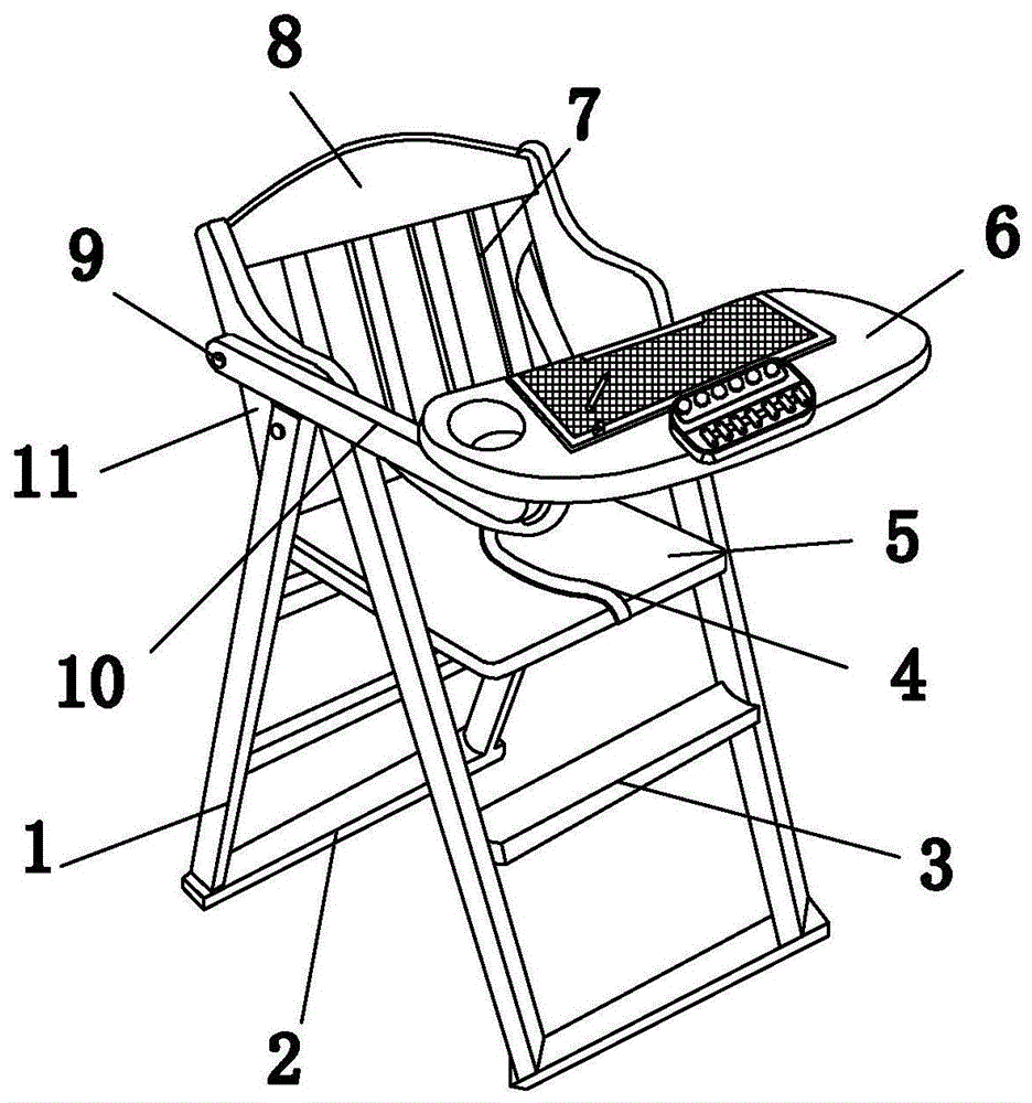 一种多功能婴儿学习椅的制作方法