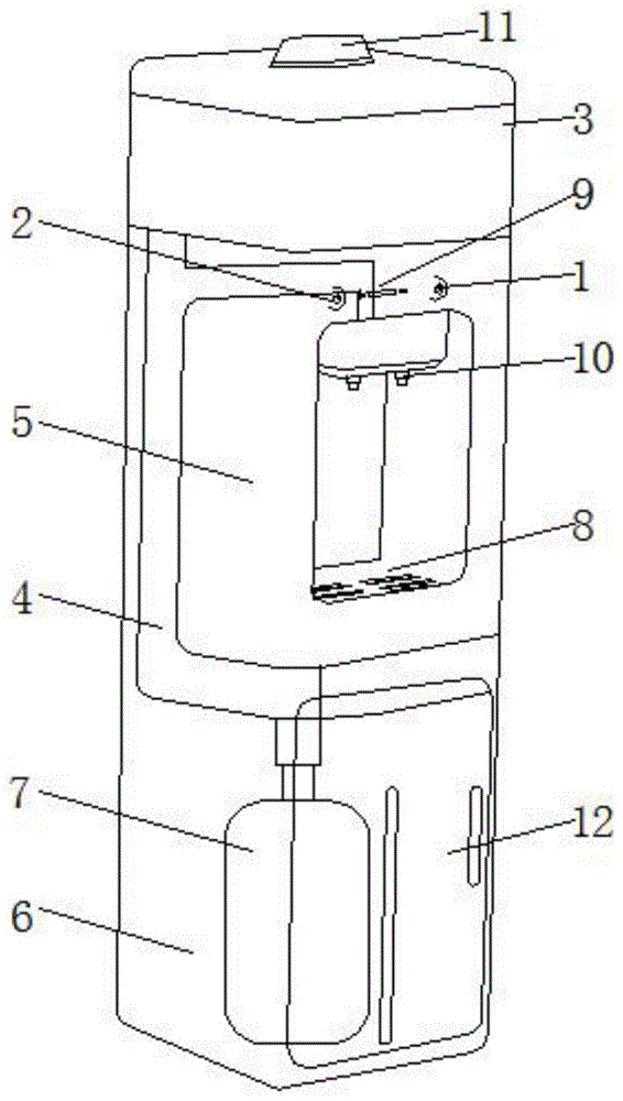 一种设有加湿器的饮水机的制作方法