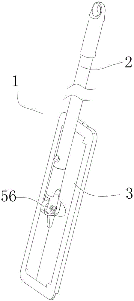 具有刮板的挤压平板拖把清洁工具的制作方法