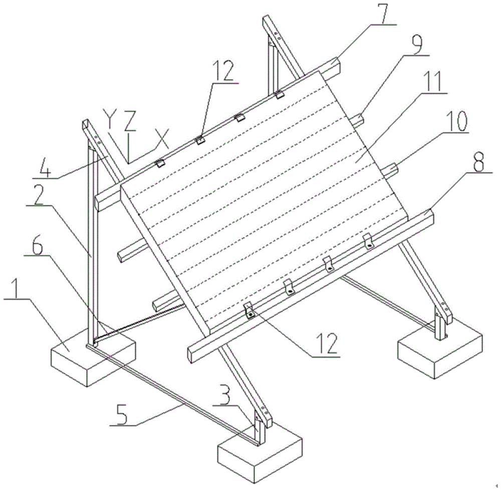 一种太阳能光伏光热板的安装支架的制作方法