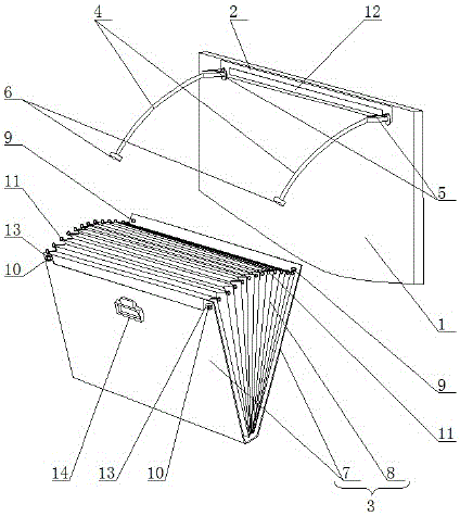 一种壁挂式可收缩文件夹的制作方法