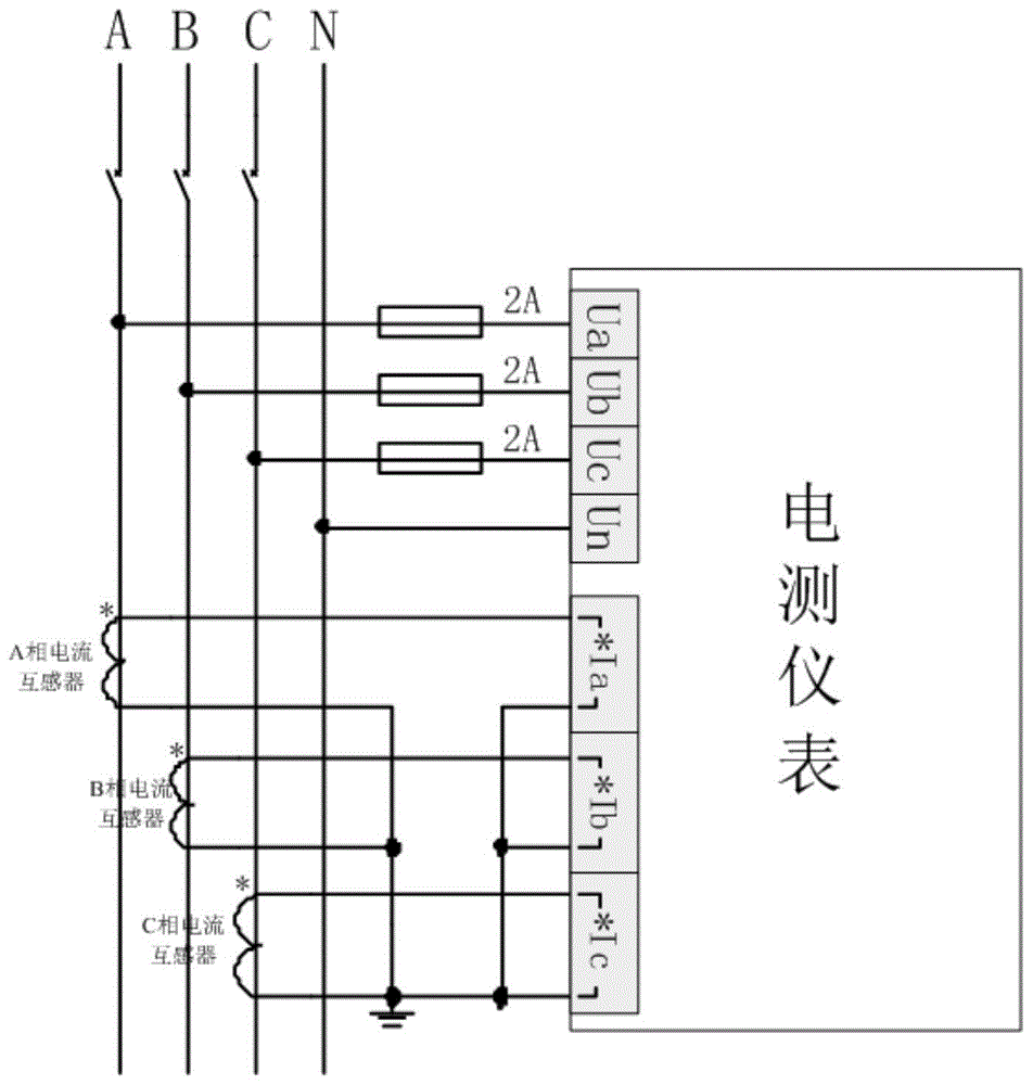 一种交流系统电压与电流之间相位自动纠正方法与流程