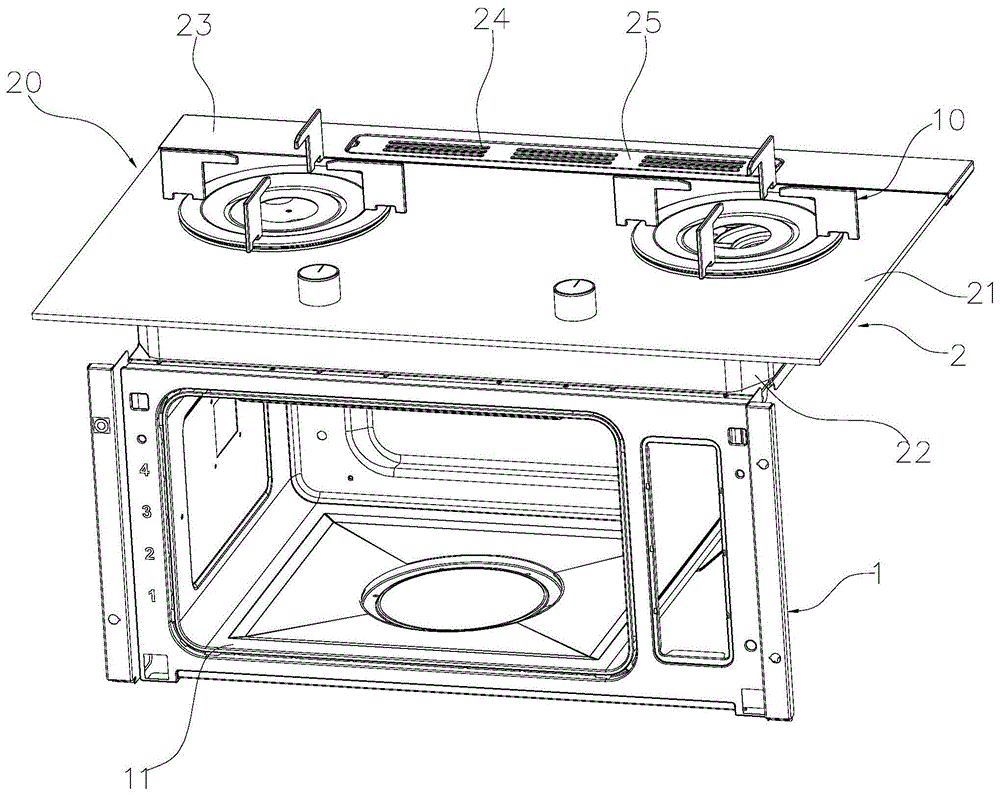 一种带烹饪装置的集成灶的制作方法