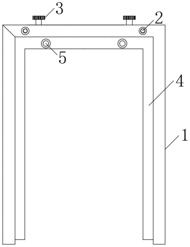 一种门框与附框的连接结构的制作方法
