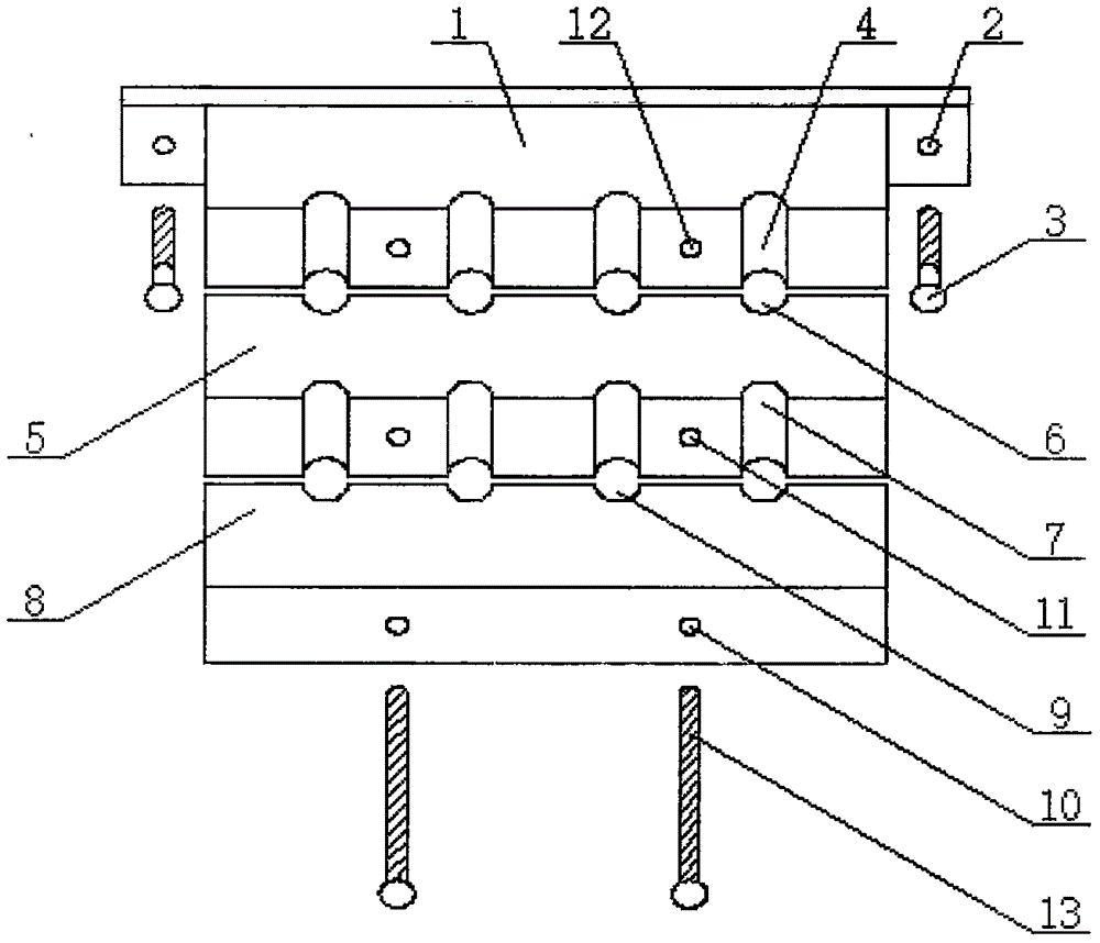 一种地暖集分水器支路固定支架的制作方法