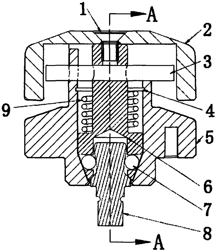 本实用新型设计涉及一种在自动化制造领域起到快速锁紧和松开作用的锥