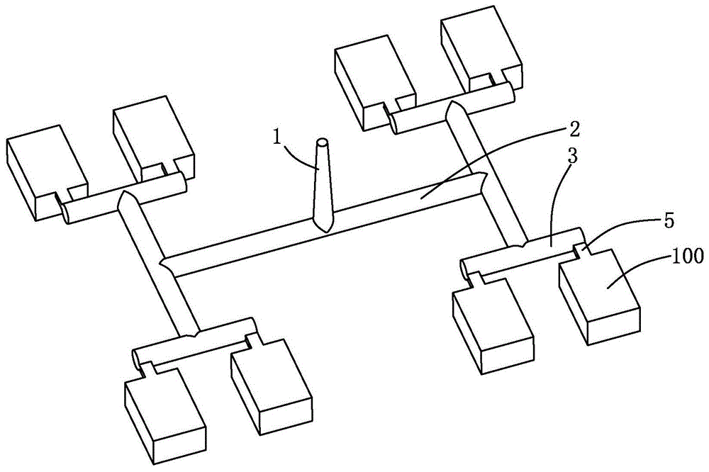 多型腔模具流道结构的制作方法