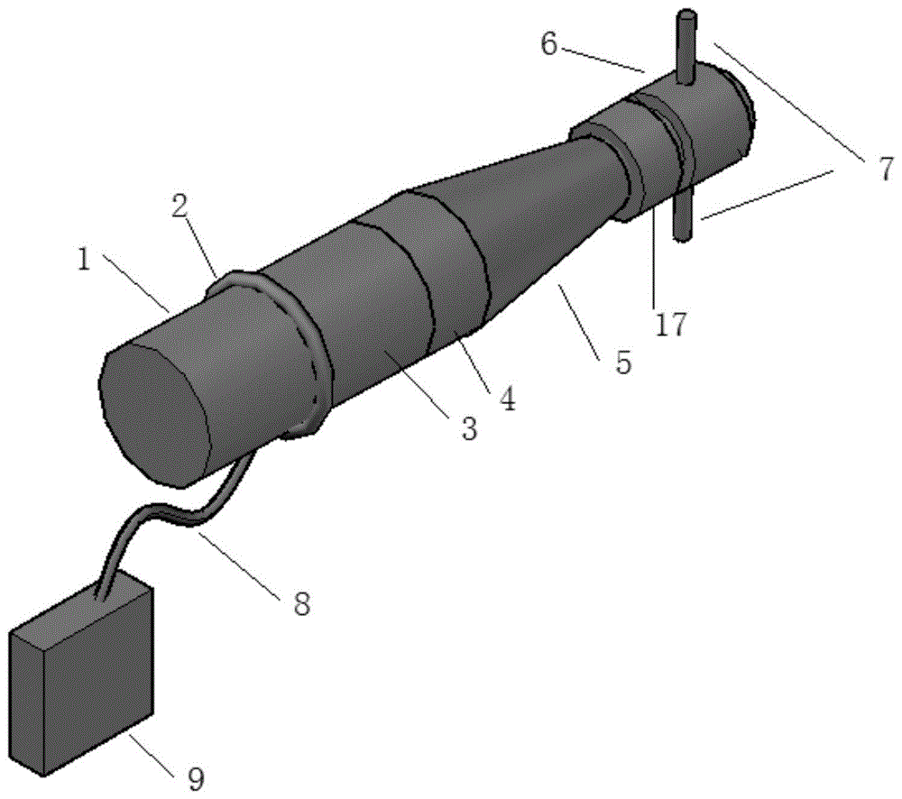 一种管道冲击射流均匀掺气发生装置的制作方法