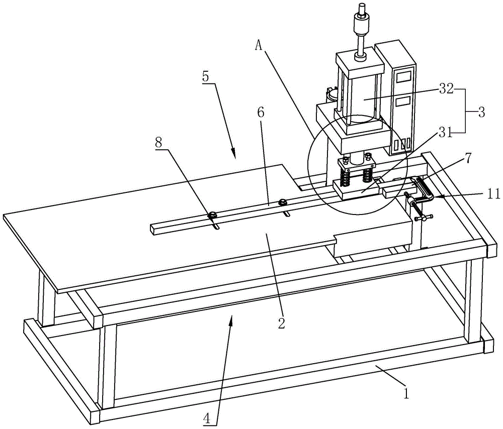 一种木质家具商标压标机的制作方法